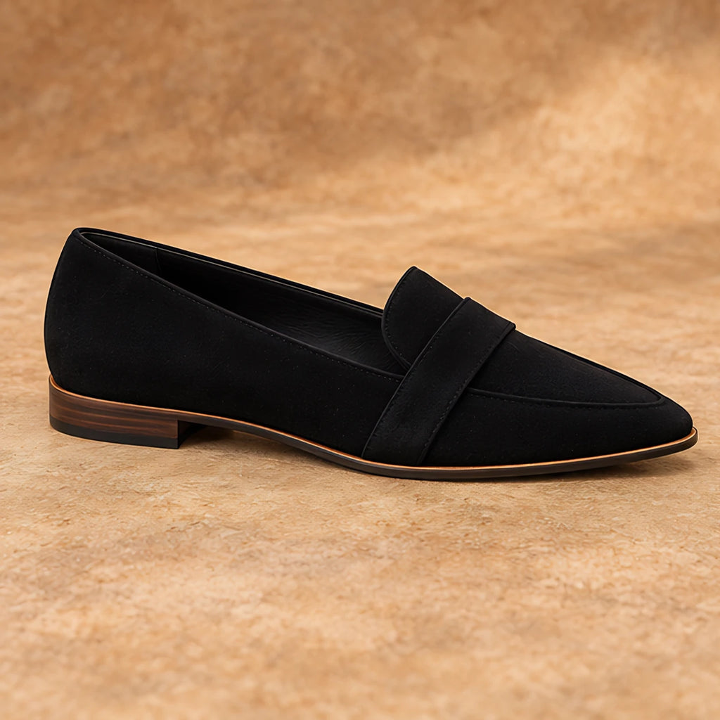 Adelina Women's Orthopedic Slip-On Loafers - Black - Women's Footwear > Loafers > Pointed-Toe Loafers - Eric Muller - Image 3