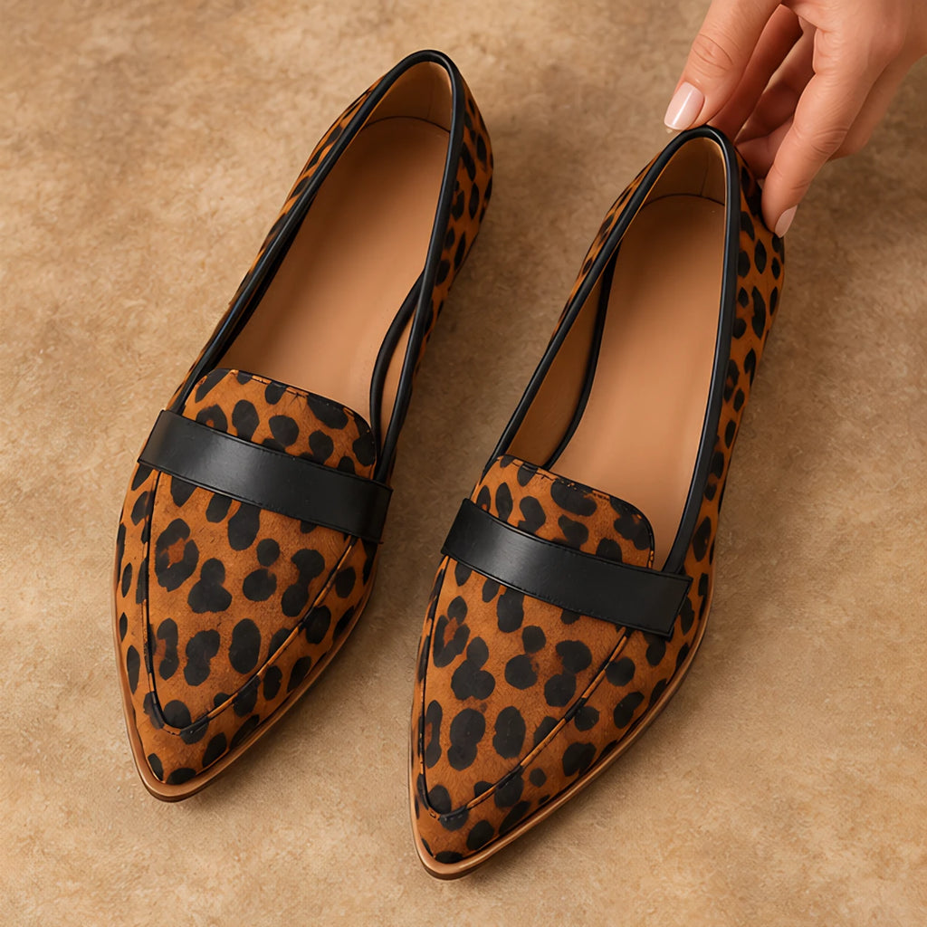 Adelina Women's Orthopedic Slip-On Loafers - Leopard - Shoes - Eric Muller - Image 2