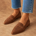 Adelina Women's Orthopedic Slip-On Loafers - Brown - Women's Footwear > Loafers > Pointed-Toe Loafers - Eric Muller - Image 1