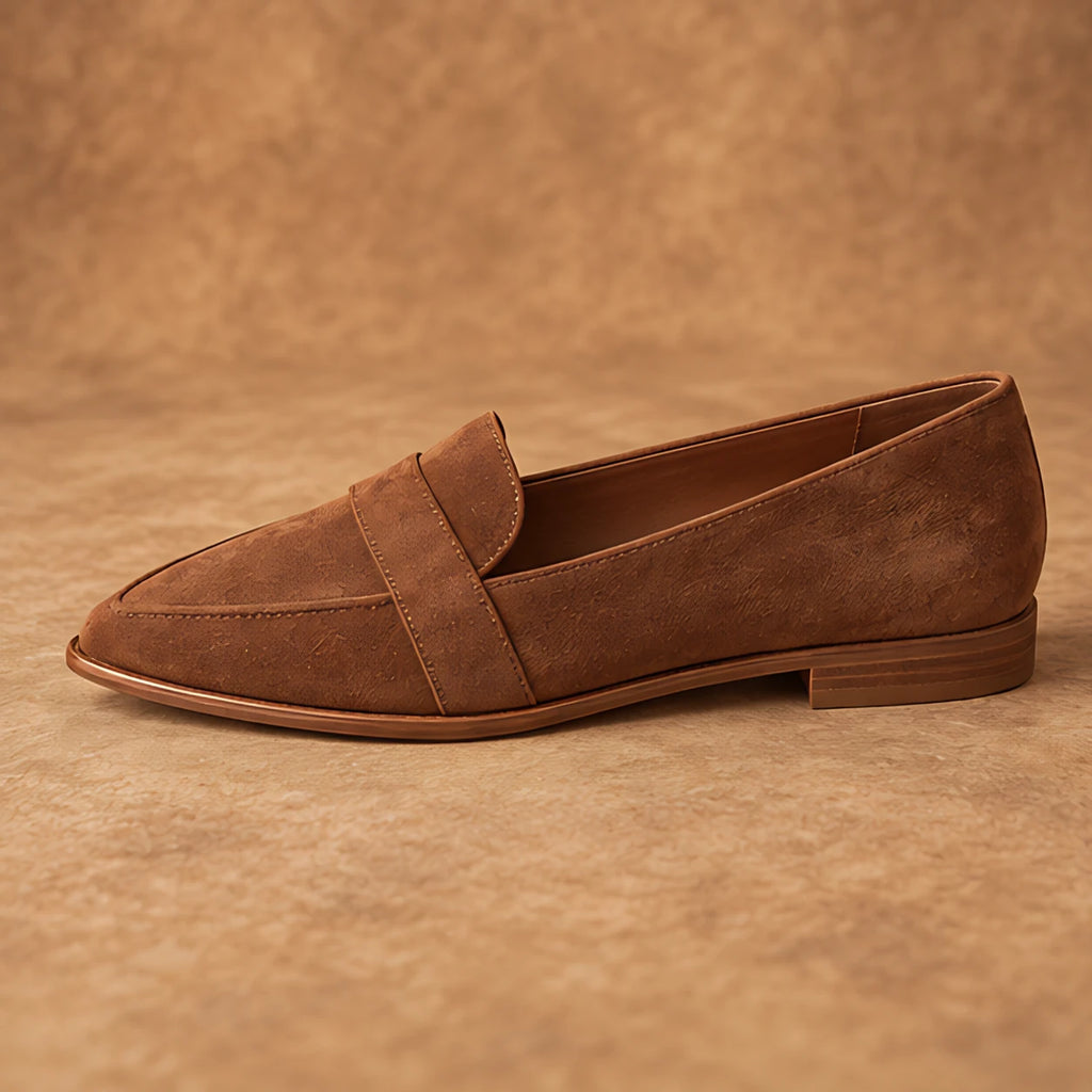 Adelina Women's Orthopedic Slip-On Loafers - Brown - Women's Footwear > Loafers > Pointed-Toe Loafers - Eric Muller - Image 3