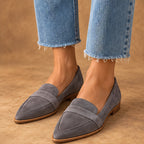 Adelina Women's Orthopedic Slip-On Loafers - Gray - Women's Footwear > Loafers > Pointed-Toe Loafers - Eric Muller - Image 1