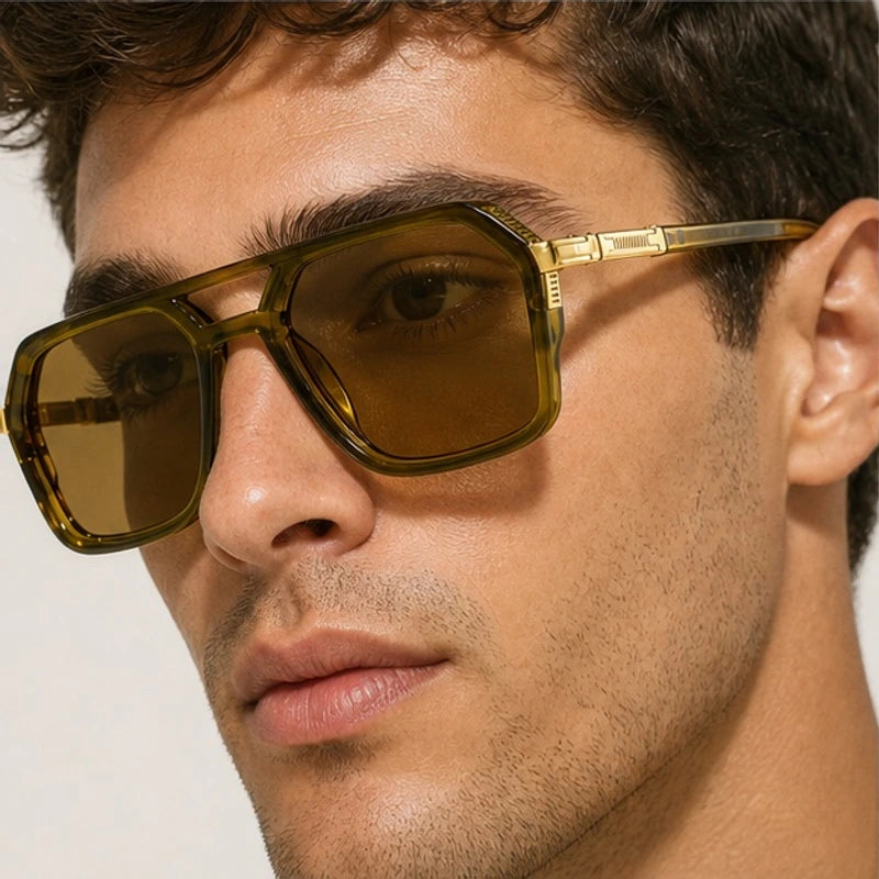 Aldgate Aviator Shades - Olive - aviator sunglasses - Eric Muller - Image 3