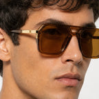 Aldgate Aviator Shades - Cognac - aviator sunglasses - Eric Muller - Image 3