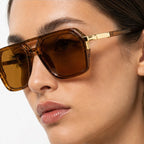 Aldgate Aviator Shades - Cognac - uv400 - Eric Muller - Image 4
