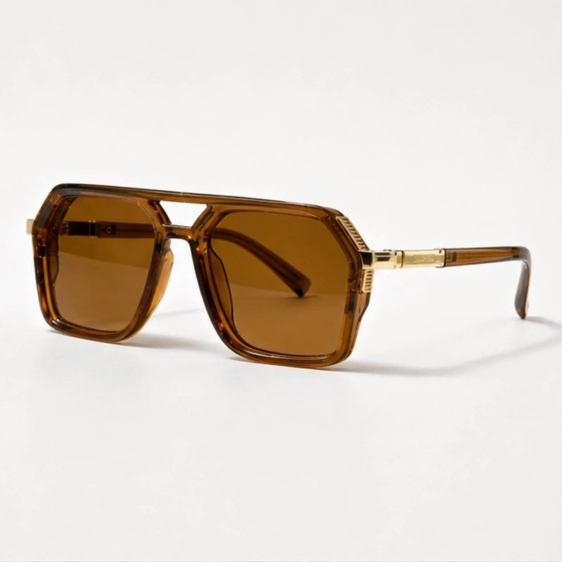 Aldgate Aviator Shades - Cognac - Sunglasses - Eric Muller - Image 1
