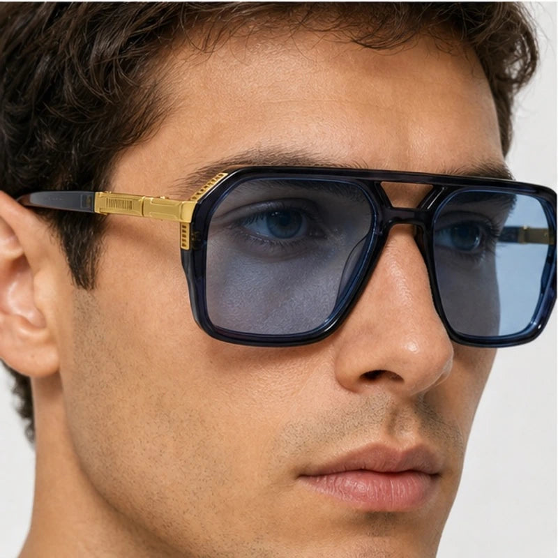 Aldgate Aviator Shades - Indigo - aviator sunglasses - Eric Muller - Image 3