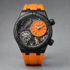 Altair Men's Quartz Analog Watch 45mm - Neon Orange - Accessories > Watches > Skeleton Dial Sport Watches - Eric Muller - Image 2
