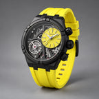 Altair Men's Quartz Analog Watch 45mm - Neon Yellow - Accessories > Watches > Skeleton Dial Sport Watches - Eric Muller - Image 1