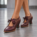 Anastasia Women's Sculpted-Heel Leather Pumps - Red - female - Eric Muller - Image 3