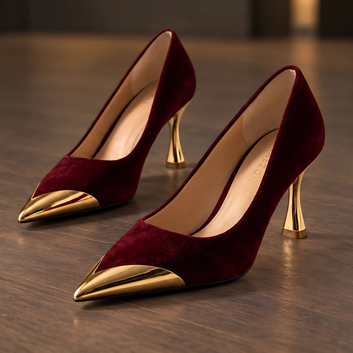 Annaliese Women's Arch Support Suede Heels - Red - female - Eric Muller - Image 3