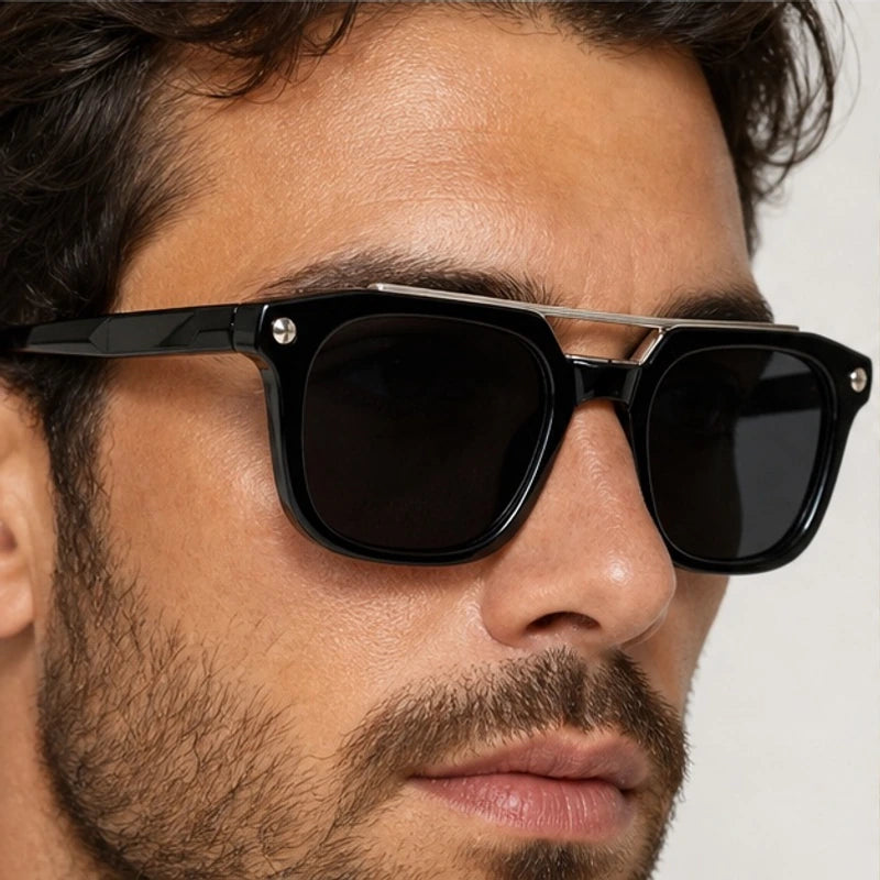 Ashcombe Double-Bridge Shades - Onyx - double bridge sunglasses - Eric Muller - Image 3