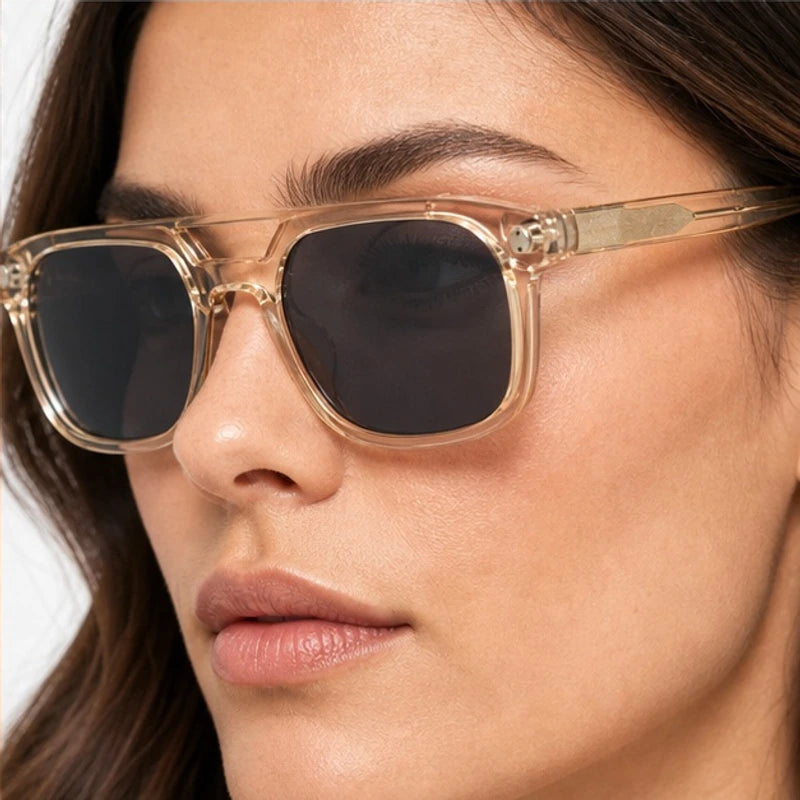 Ashcombe Double-Bridge Shades - Frost - acetate sunglasses - Eric Muller - Image 4