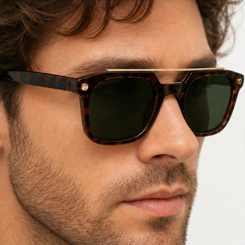 Ashcombe Double-Bridge Shades - Havana - double bridge sunglasses - Eric Muller - Image 3