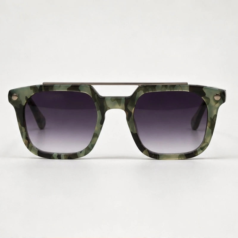 Ashcombe Double-Bridge Shades - Olive - sunglasses - Eric Muller - Image 2