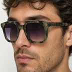 Ashcombe Double-Bridge Shades - Olive - double bridge sunglasses - Eric Muller - Image 3