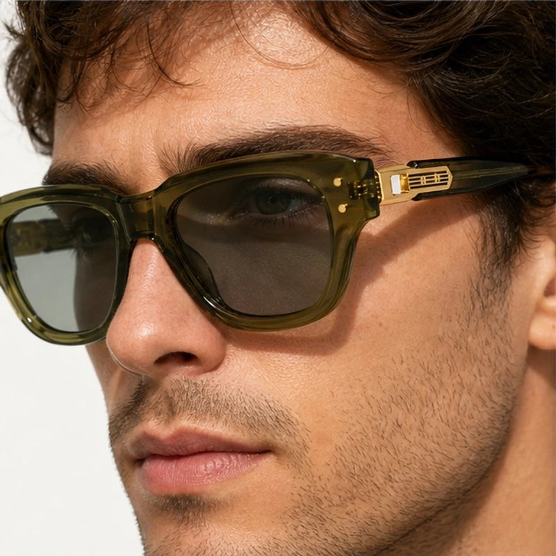 Ashgrove Polarized Square Shades - Olive - polarized sunglasses - Eric Muller - Image 3
