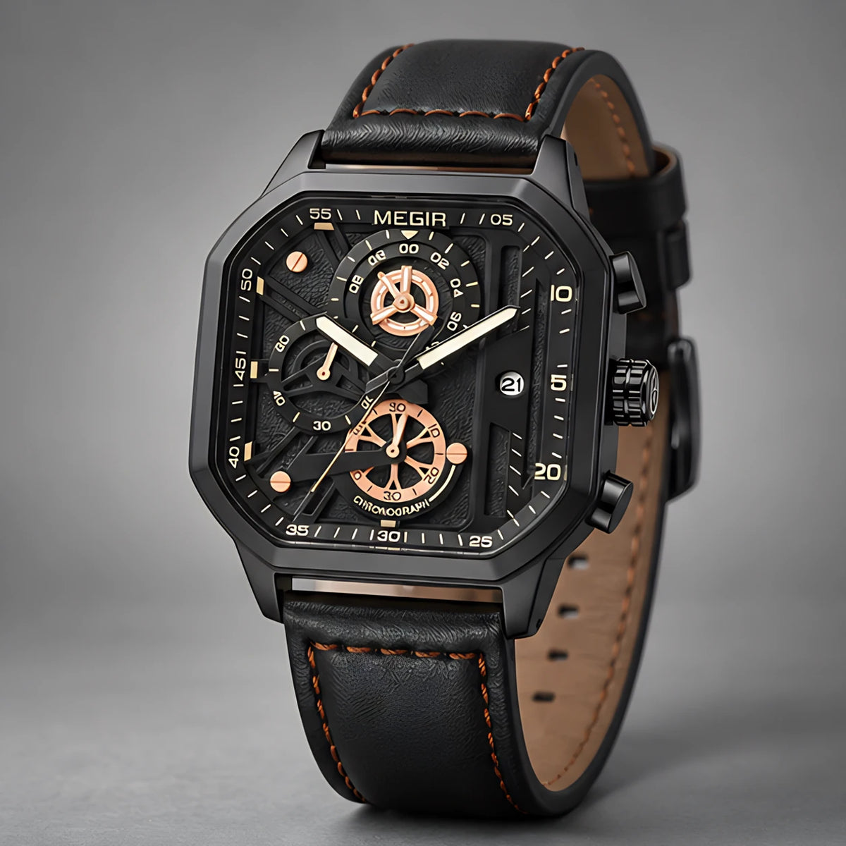 Asteron Men's Chronomaster Watch 42mm - Stealth - Watches > Chronograph Watches - Eric Muller - Image 1