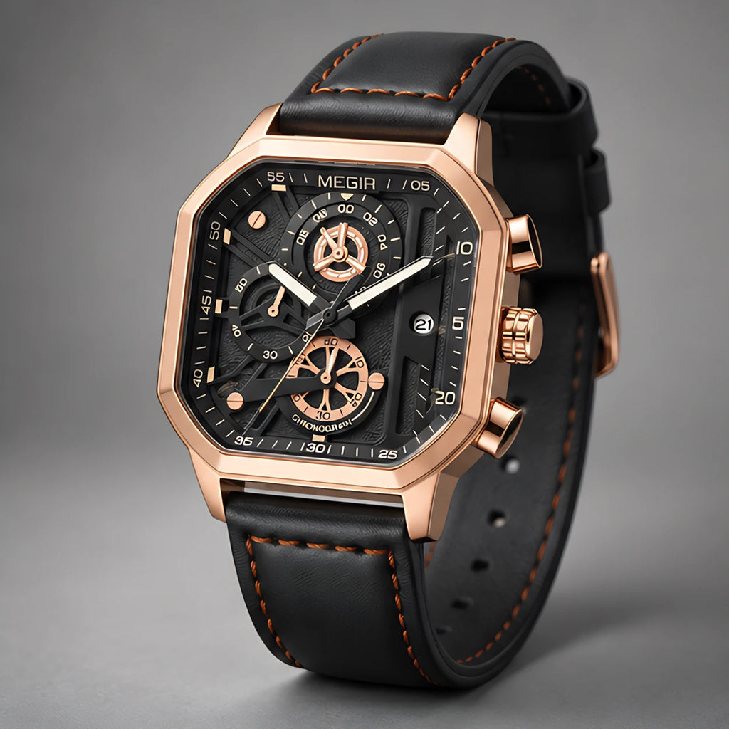 Asteron Men's Chronomaster Watch 42mm - Rose Gold - Watches > Chronograph Watches - Eric Muller - Image 1