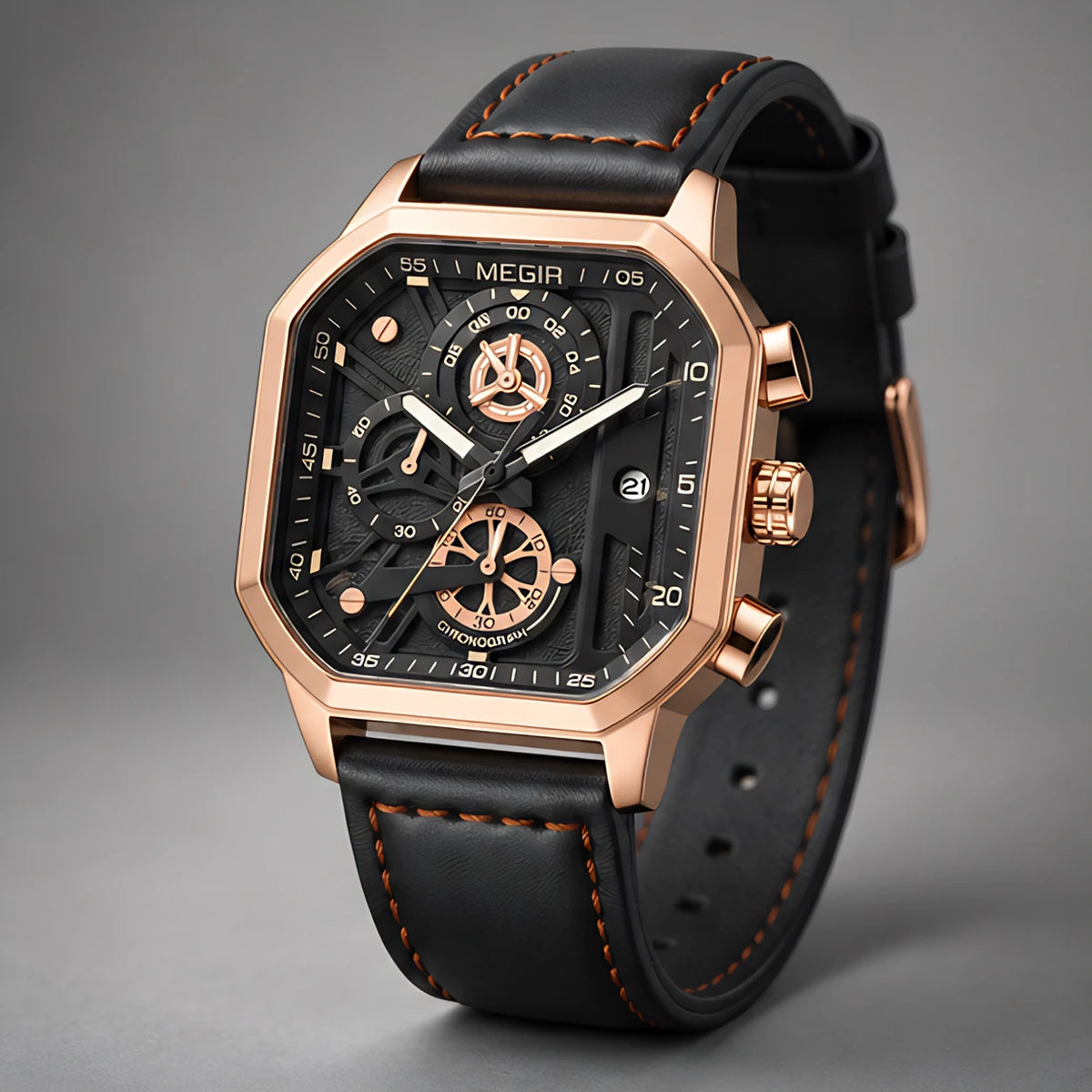 Asteron Men's Chronomaster Watch 42mm - Rose Gold - Watches > Chronograph Watches - Eric Muller - Image 1