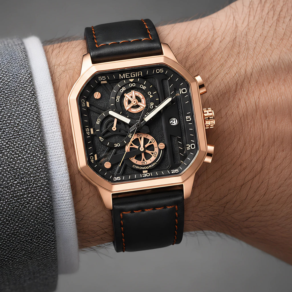 Asteron Men's Chronomaster Watch 42mm - Rose Gold - male - Eric Muller - Image 3