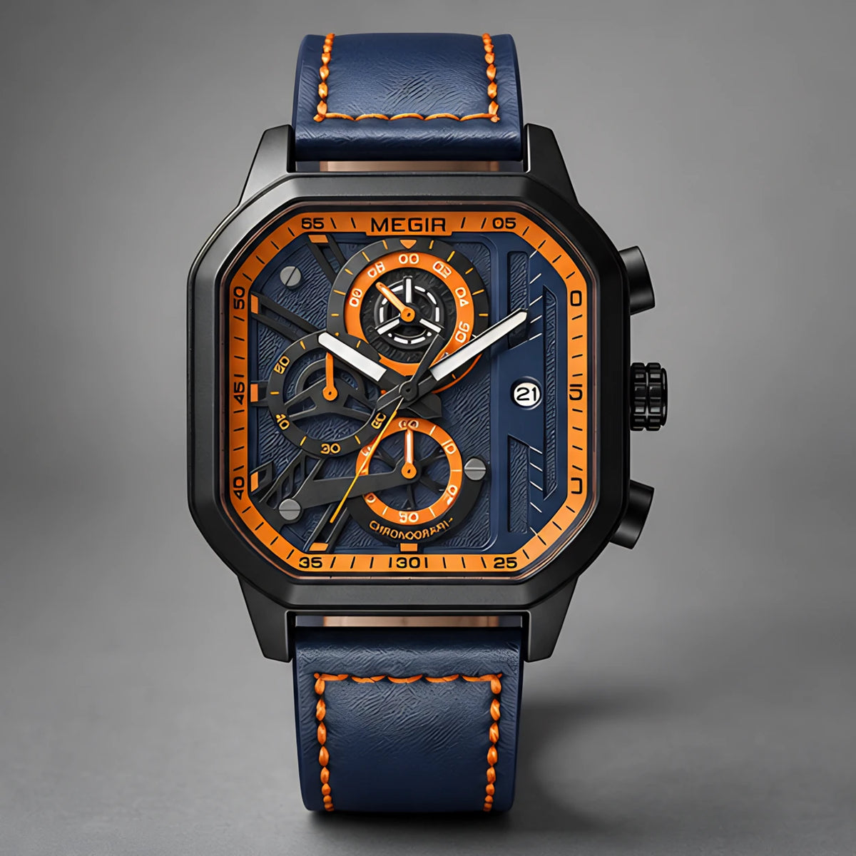 Asteron Men's Chronomaster Watch 42mm - Royal Blue - Watches > Chronograph Watches - Eric Muller - Image 2