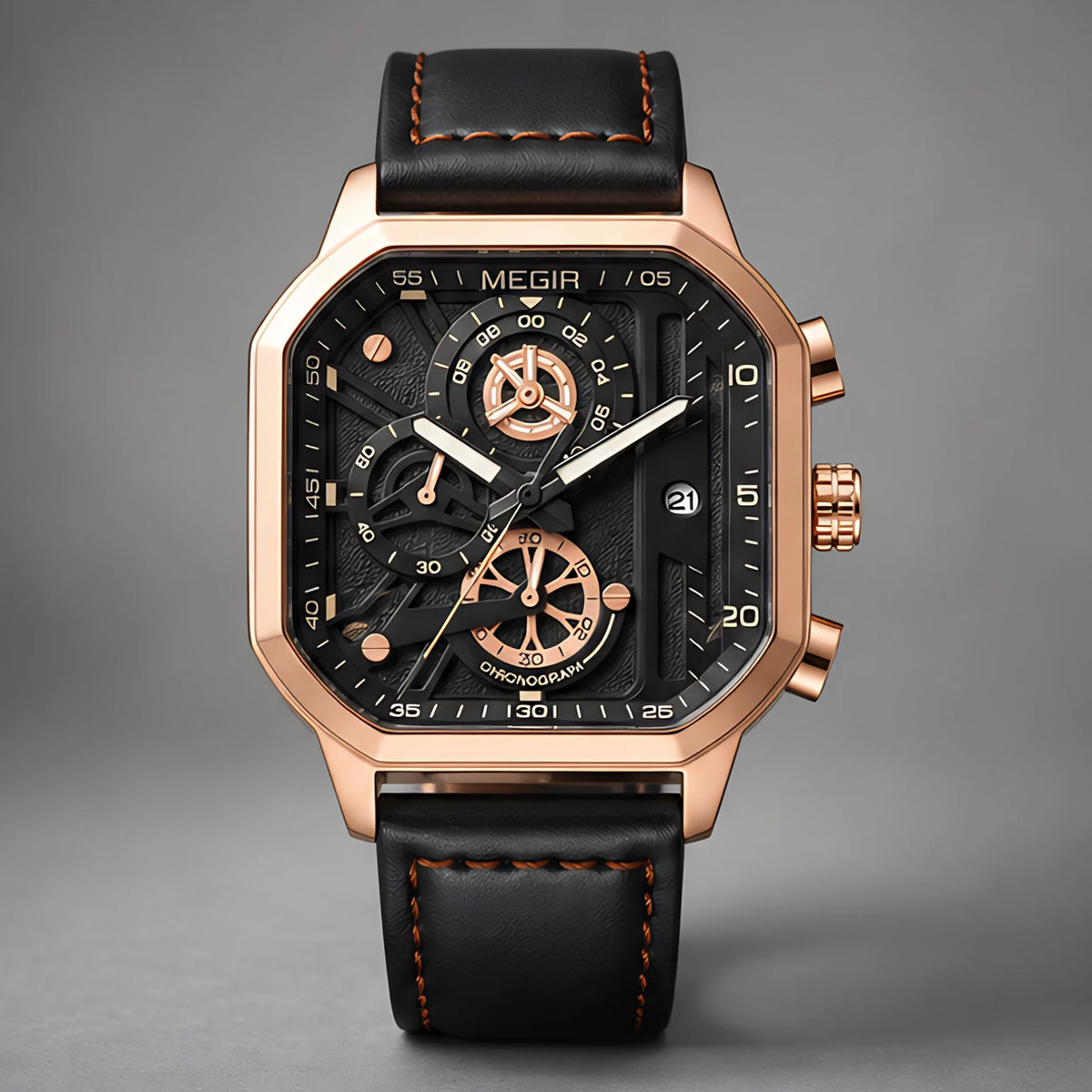 Asteron Men's Chronomaster Watch 42mm - Rose Gold - Watches > Chronograph Watches - Eric Muller - Image 2