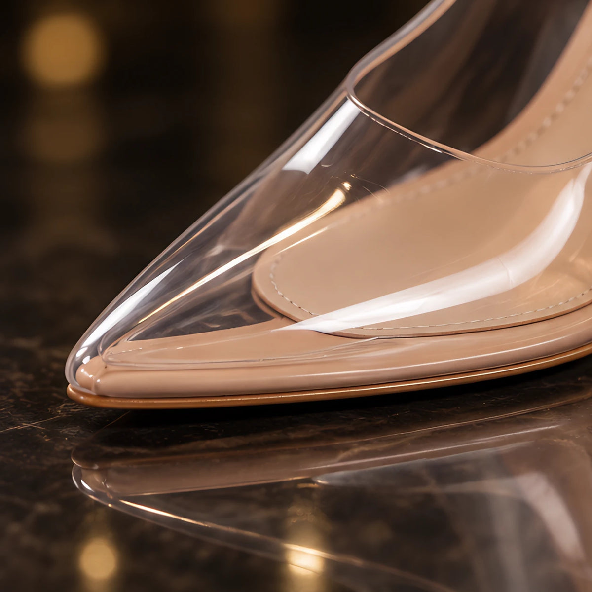 Aubriella Transparent Pumps - Crystal Nude - women heels - Eric Muller - Image 3