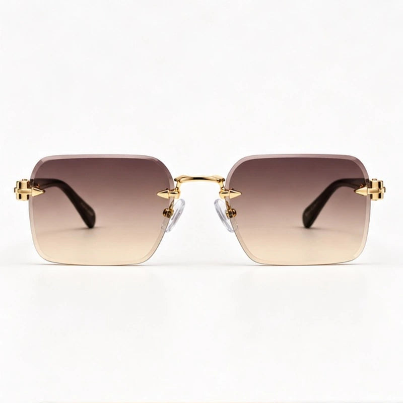 Auden Rimless Rectangular Shades - Havana - sunglasses - Eric Muller - Image 2