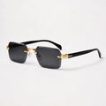 Auden Rimless Rectangular Shades - Noir - Sunglasses - Eric Muller - Image 1