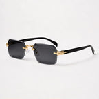 Auden Rimless Rectangular Shades - Noir - Sunglasses - Eric Muller - Image 1