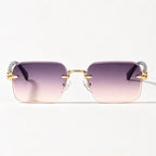 Auden Rimless Rectangular Shades - Orchid - sunglasses - Eric Muller - Image 2