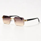 Auden Rimless Rectangular Shades - Havana - Sunglasses - Eric Muller - Image 1