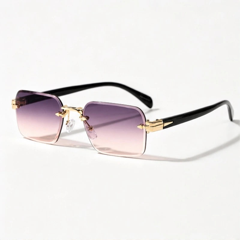 Auden Rimless Rectangular Shades - Orchid - Sunglasses - Eric Muller - Image 1