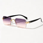 Auden Rimless Rectangular Shades - Orchid - Sunglasses - Eric Muller - Image 1