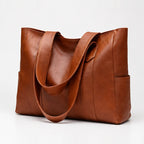 Audra Women's Classic Shoulder Tote - Coffee - Women's Accessories > Bags > Shoulder Tote Bags - Eric Muller - Image 1