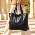 Audra Women's Classic Shoulder Tote - Black - Shop All Accessories | Accessories - Eric Muller - Image 3
