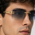 Aurek Rimless Shades - Slate - rimless sunglasses - Eric Muller - Image 3