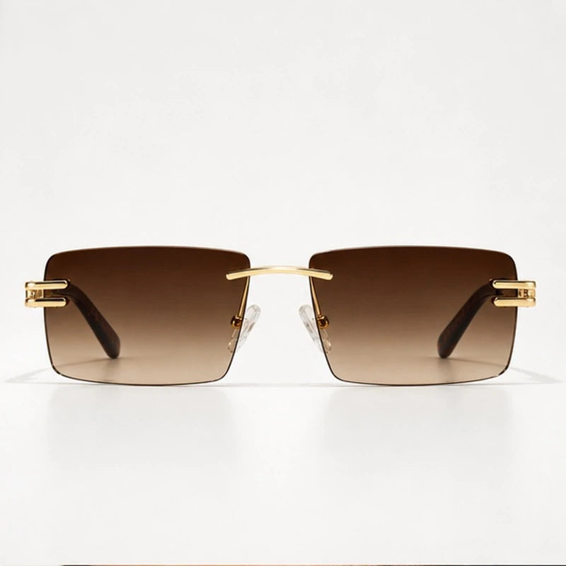 Aurek Rimless Shades - Mocha - sunglasses - Eric Muller - Image 2