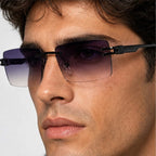 Aurek Rimless Shades - Carbon - rimless sunglasses - Eric Muller - Image 3