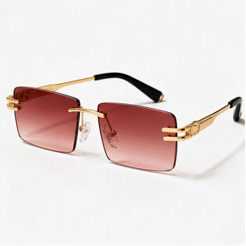Aurek Rimless Shades - Rouge - Sunglasses - Eric Muller - Image 1
