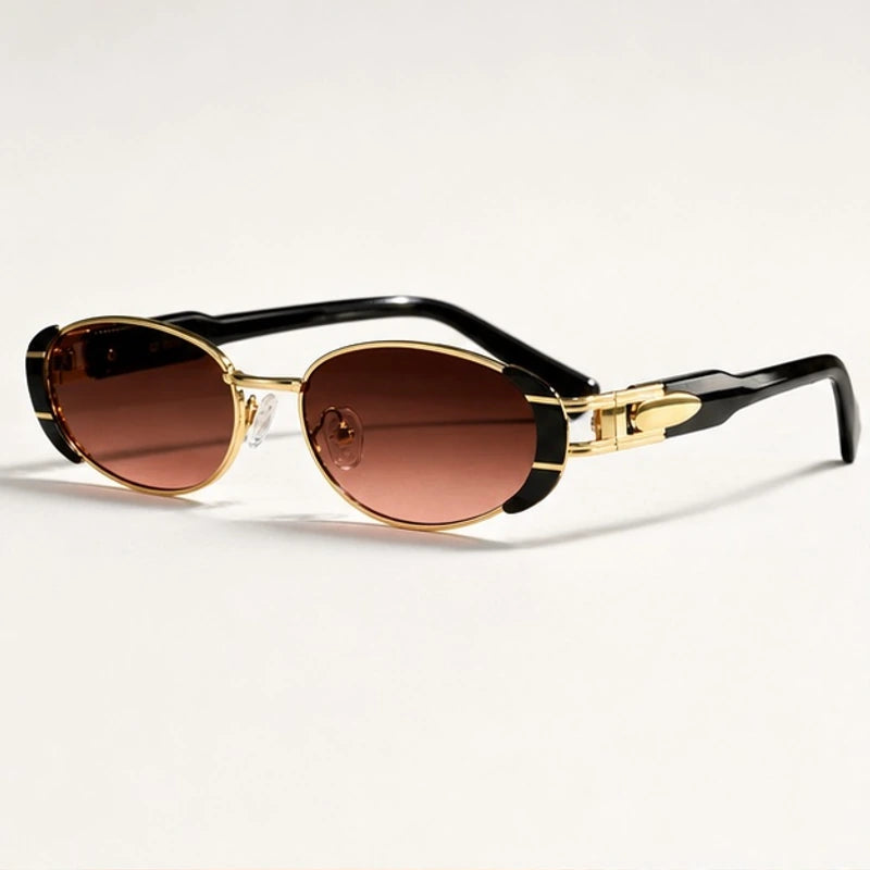 Aurelia Oval Shades - Mocha - Sunglasses - Eric Muller - Image 1