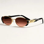 Aurelia Oval Shades - Mocha - Sunglasses - Eric Muller - Image 1