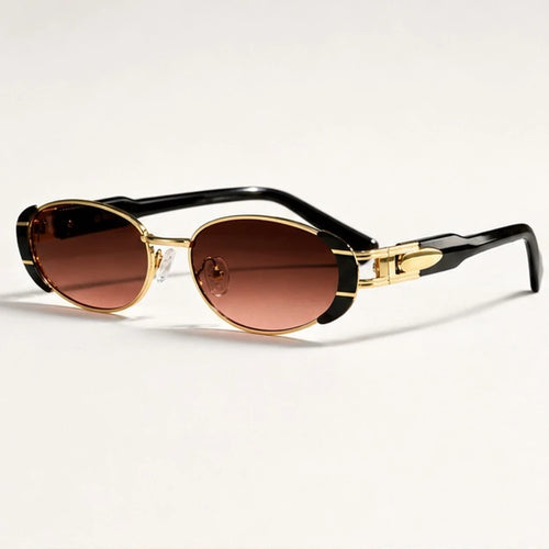 Aurelia Oval Shades - Mocha - Sunglasses - Eric Muller - Image 1