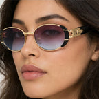 Aurelia Oval Shades - Bloom - gold metal - Eric Muller - Image 4