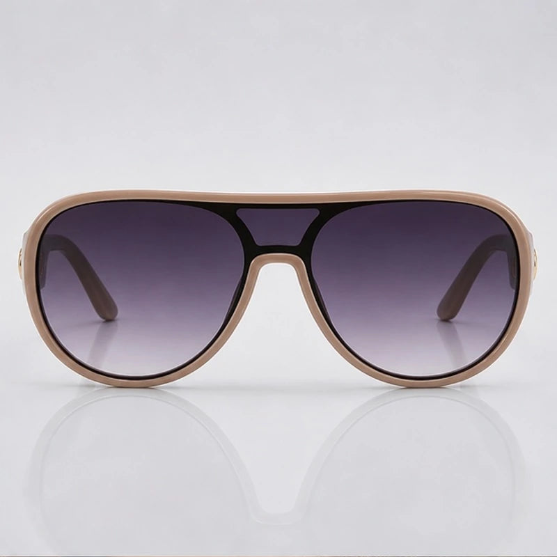 Aurelia Shield Aviator Shades - Khaki - sunglasses - Eric Muller - Image 2