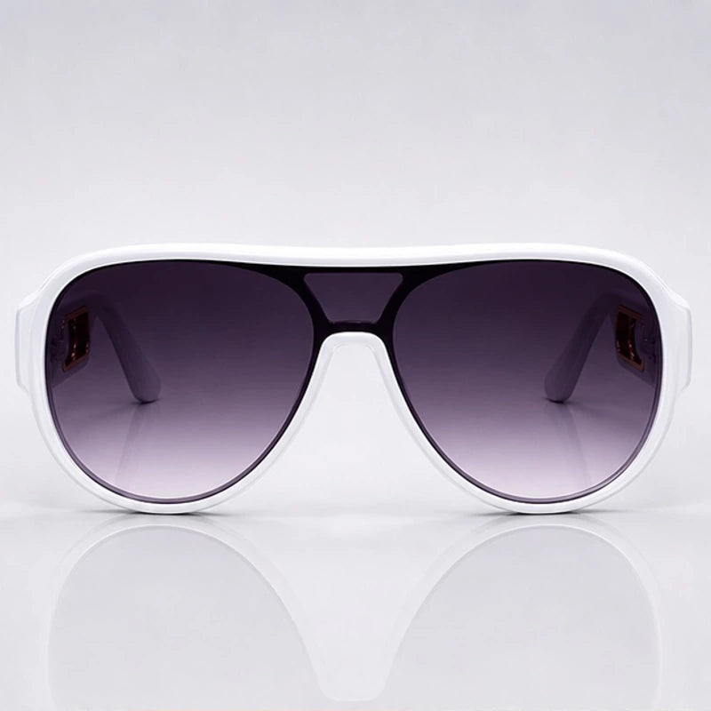 Aurelia Shield Aviator Shades - White - sunglasses - Eric Muller - Image 2