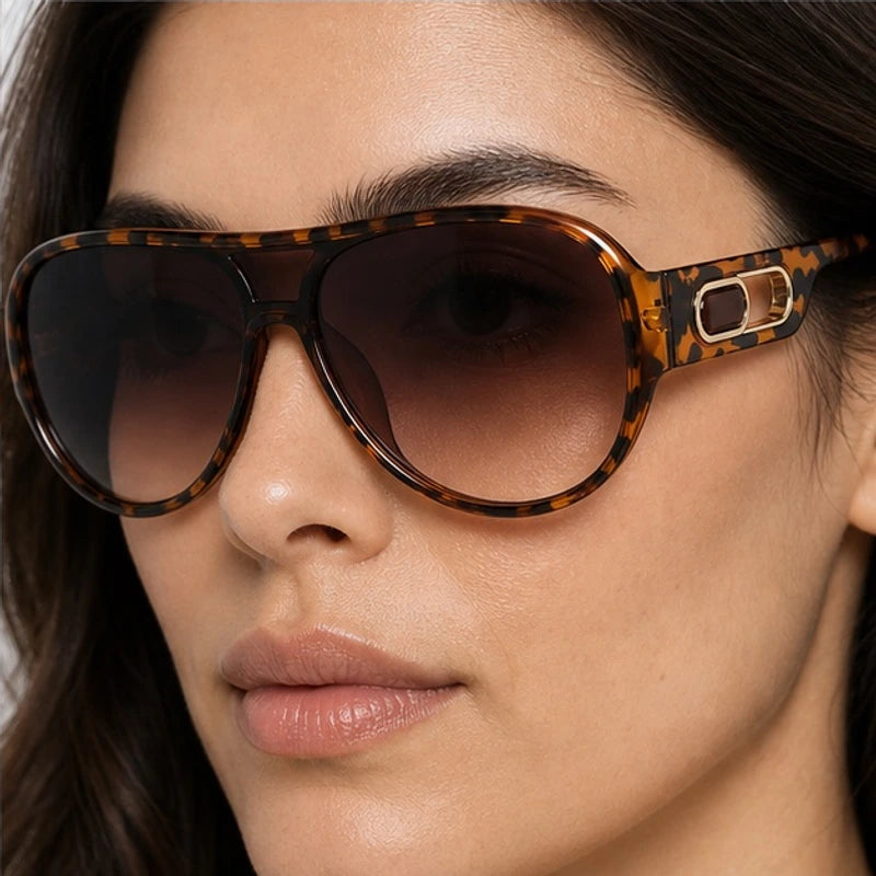 Aurelia Shield Aviator Shades - Leopard - shield frame - Eric Muller - Image 4