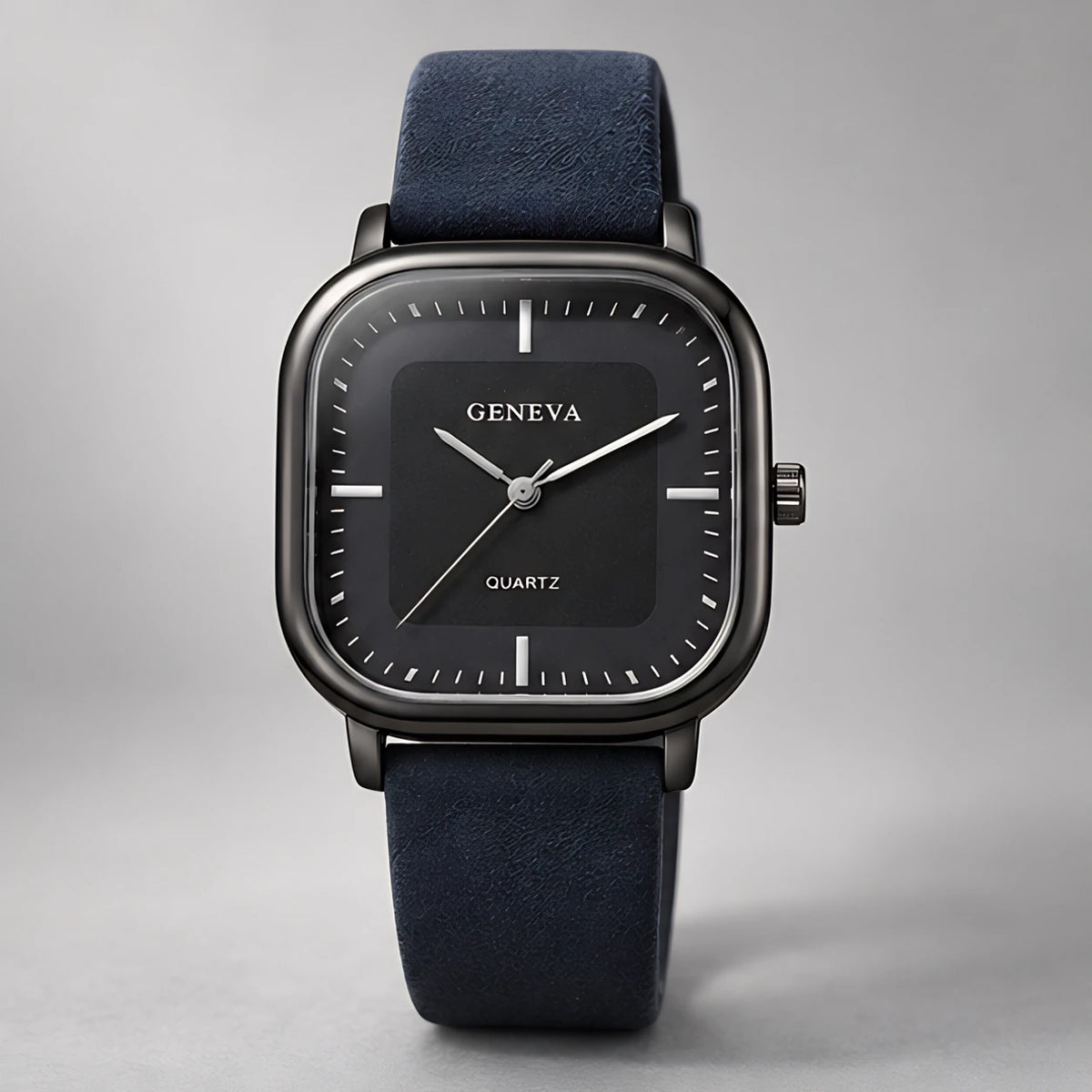 Aurelian Men's Square Dial Quartz Watch - Blue & Black - apparel - Eric Muller - Image 2