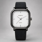 Aurelian Men's Square Dial Quartz Watch - Black & White - apparel - Eric Muller - Image 2