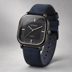 Aurelian Men's Square Dial Quartz Watch - Blue & Black - Men's Accessories > Watches > Square Dial Watches - Eric Muller - Image 1
